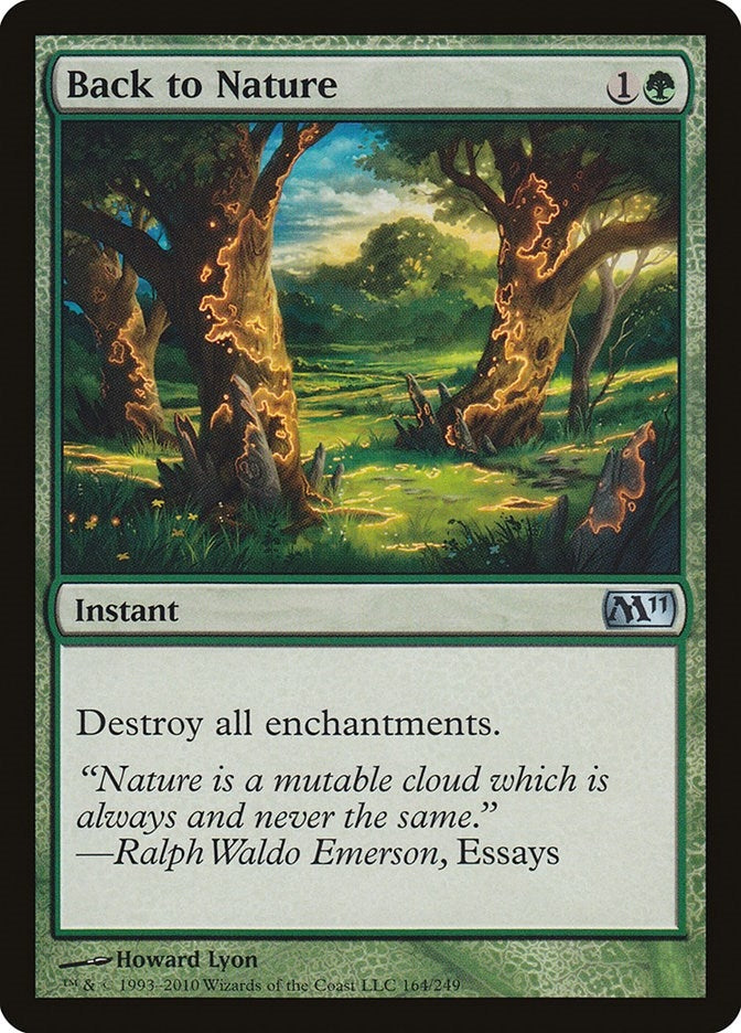Image for Back to Nature (Magic 2011 (M11)) (164) - Magic: The Gathering