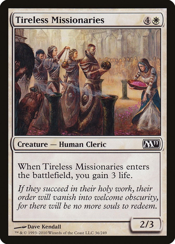 Image for Tireless Missionaries (Magic 2011 (M11)) (36) - Magic: The Gathering