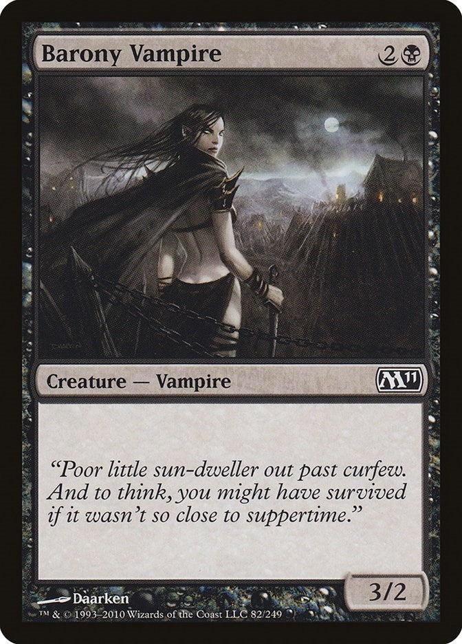 Image for Barony Vampire (Magic 2011 (M11)) (82) - Magic: The Gathering