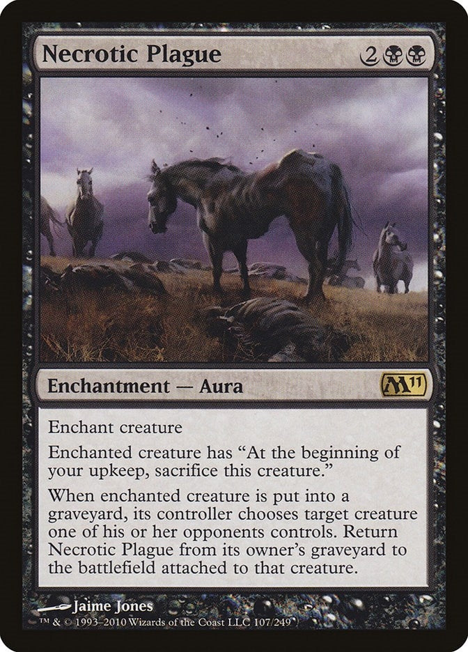 Image for Necrotic Plague (Magic 2011 (M11)) (107) - Magic: The Gathering