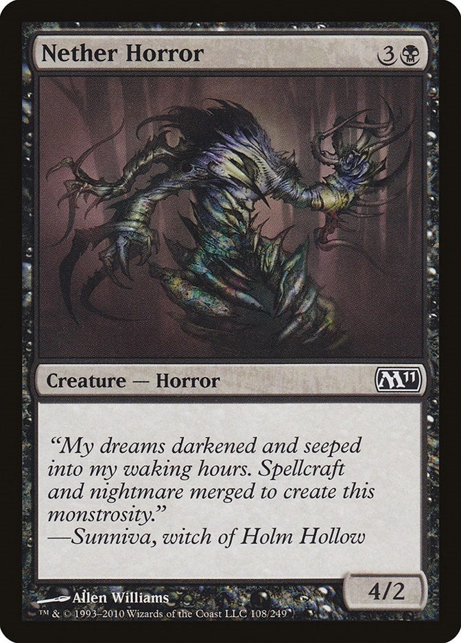 Image for Nether Horror (Magic 2011 (M11)) (108) - Magic: The Gathering