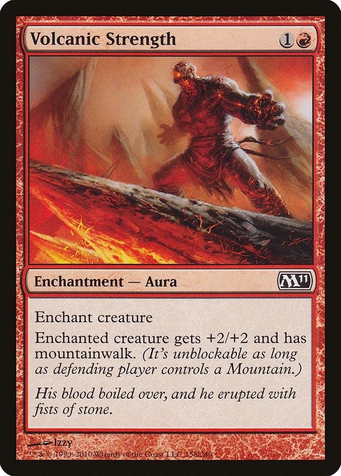 Image for Volcanic Strength (Magic 2011 (M11)) (158) - Magic: The Gathering