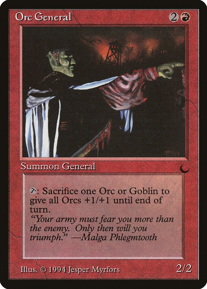 Image for Orc General (The Dark) - Magic: The Gathering