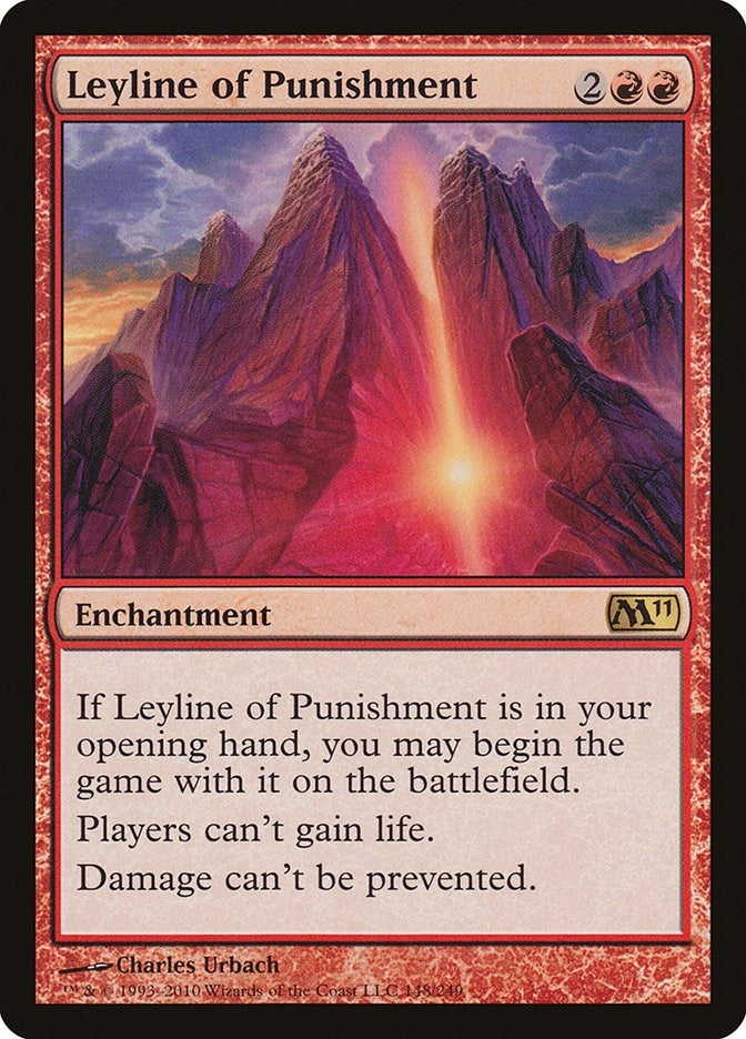 Image for Leyline of Punishment (Magic 2011 (M11)) (148) - Magic: The Gathering