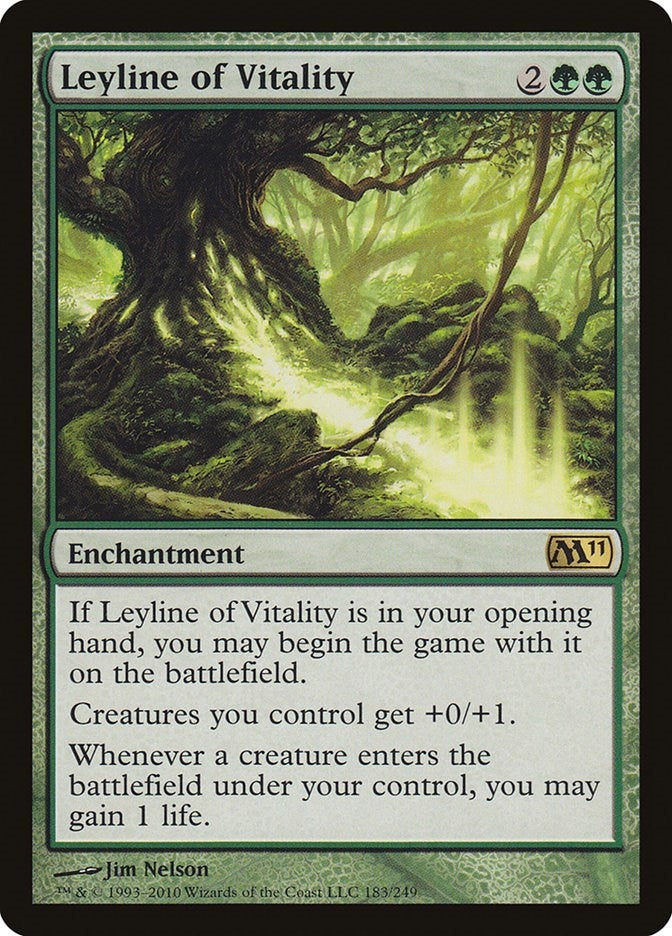 Image for Leyline of Vitality (Magic 2011 (M11)) (183) - Magic: The Gathering