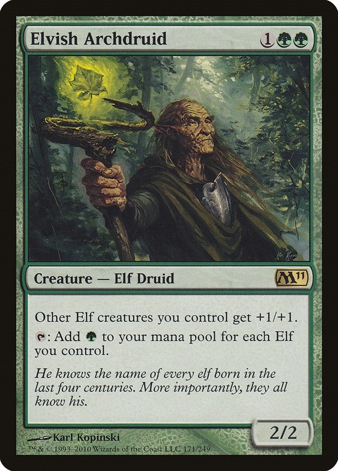 Image for Elvish Archdruid (Magic 2011 (M11)) (171) - Magic: The Gathering
