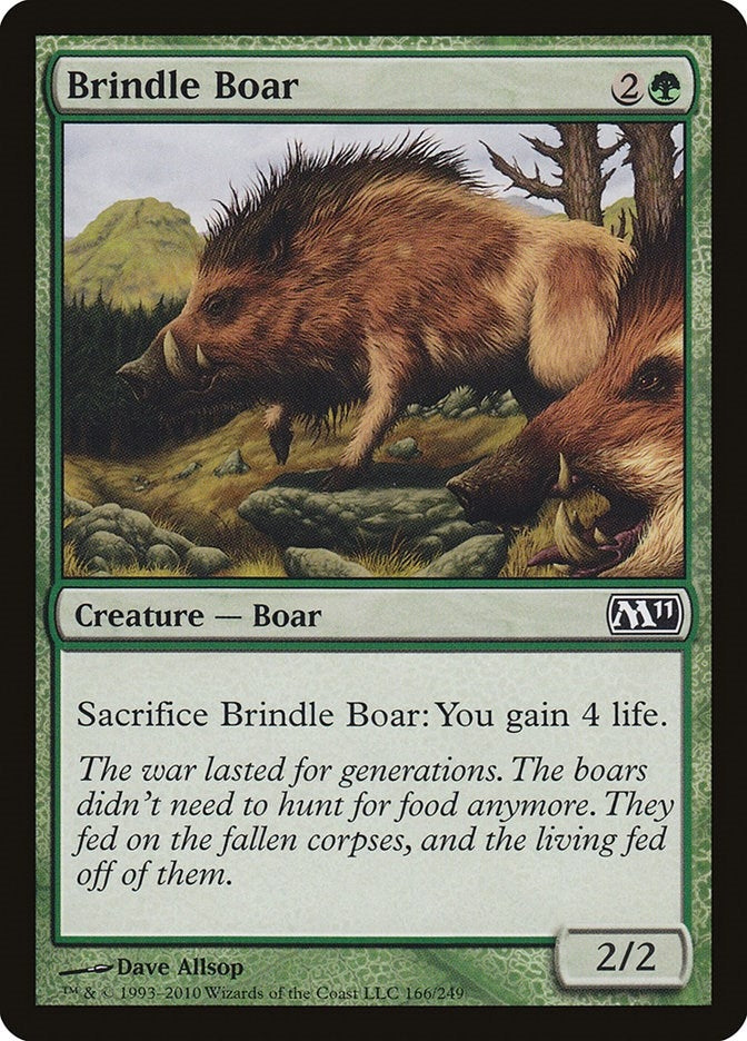 Image for Brindle Boar (Magic 2011 (M11)) (166) - Magic: The Gathering