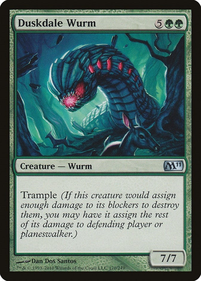 Image for Duskdale Wurm (Magic 2011 (M11)) (170) - Magic: The Gathering