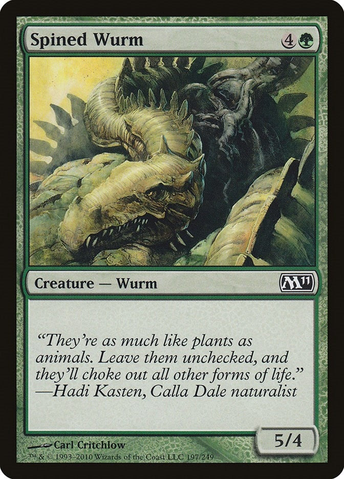 Image for Spined Wurm (Magic 2011 (M11)) (197) - Magic: The Gathering