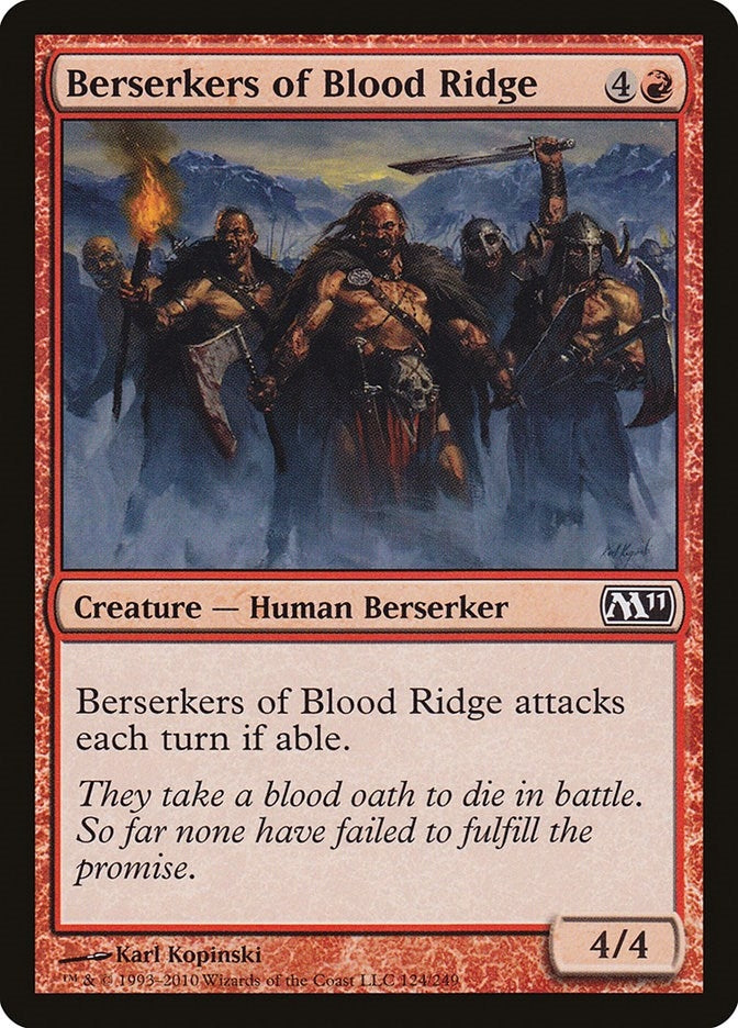 Image for Berserkers of Blood Ridge (Magic 2011 (M11)) (124) - Magic: The Gathering