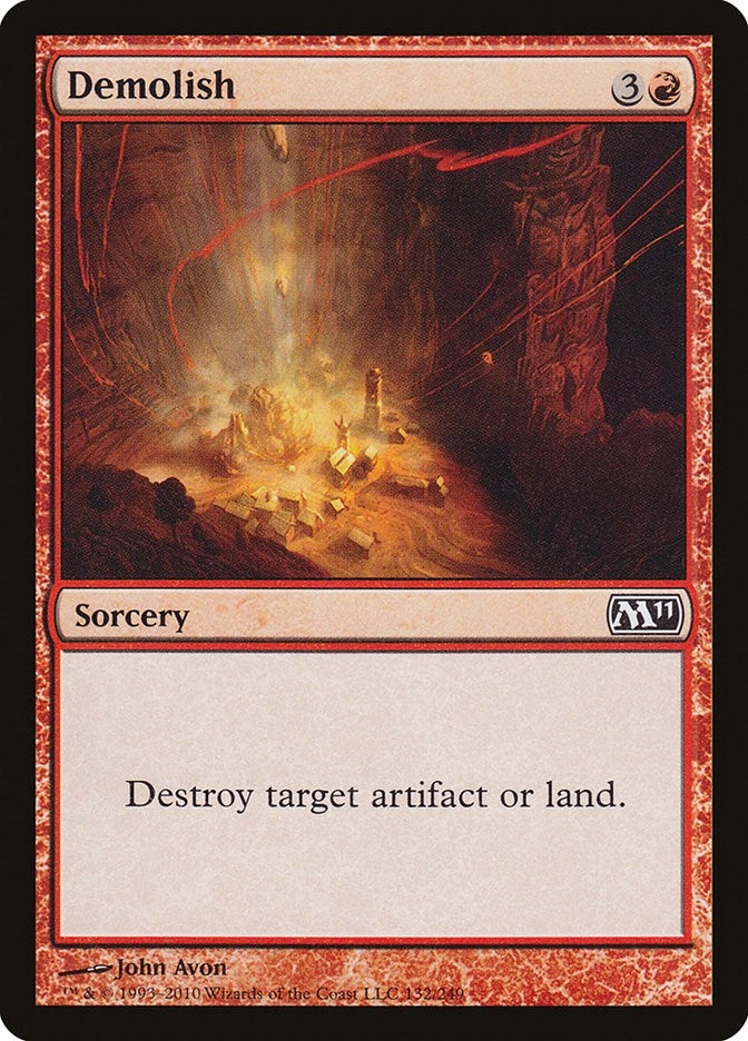 Image for Demolish (Magic 2011 (M11)) (132) - Magic: The Gathering