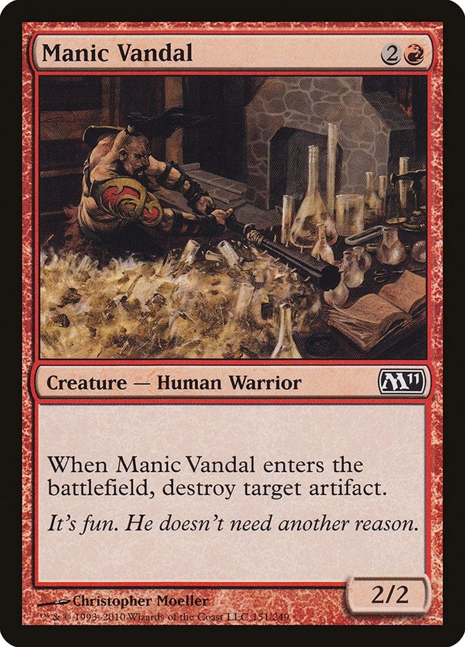 Image for Manic Vandal (Magic 2011 (M11)) (151) - Magic: The Gathering