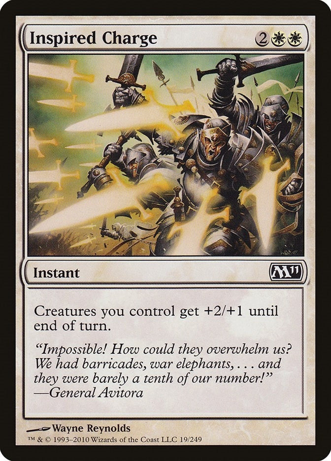 Image for Inspired Charge (Magic 2011 (M11)) (19) - Magic: The Gathering