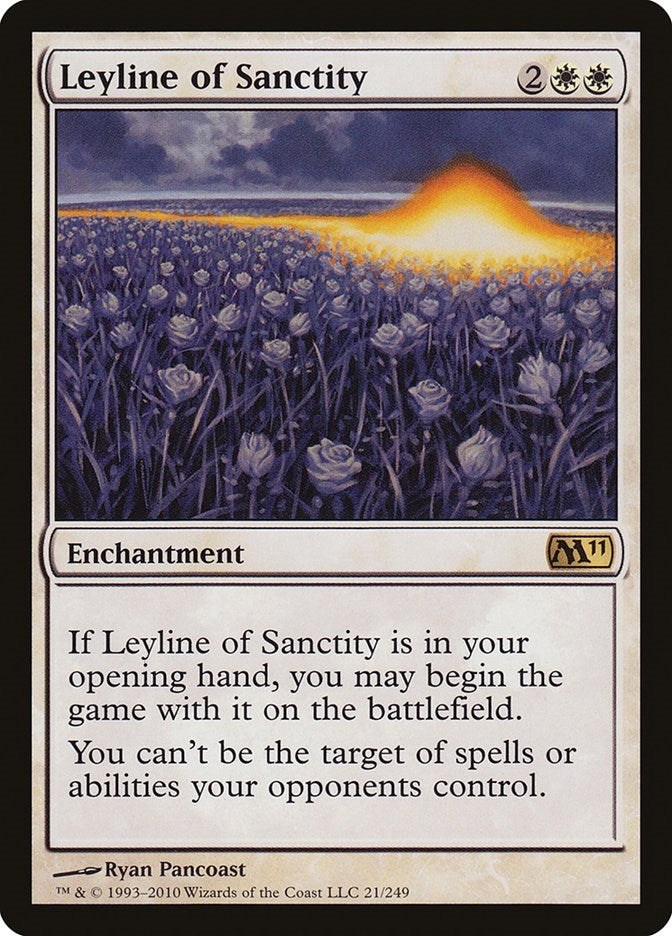 Image for Leyline of Sanctity (Magic 2011 (M11)) (21) - Magic: The Gathering