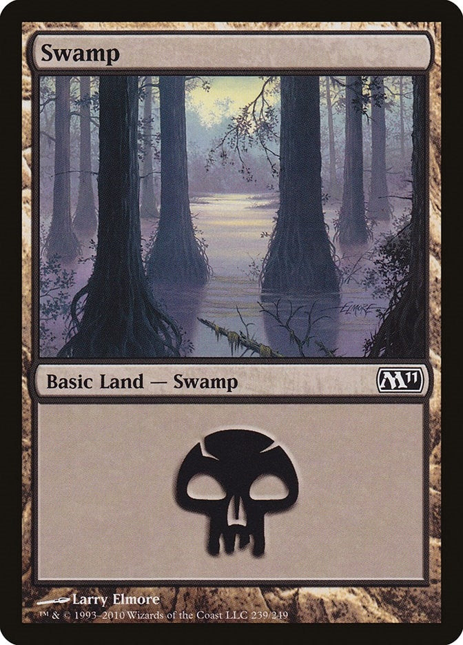 Image for Swamp (239) (Magic 2011 (M11)) (239) - Magic: The Gathering