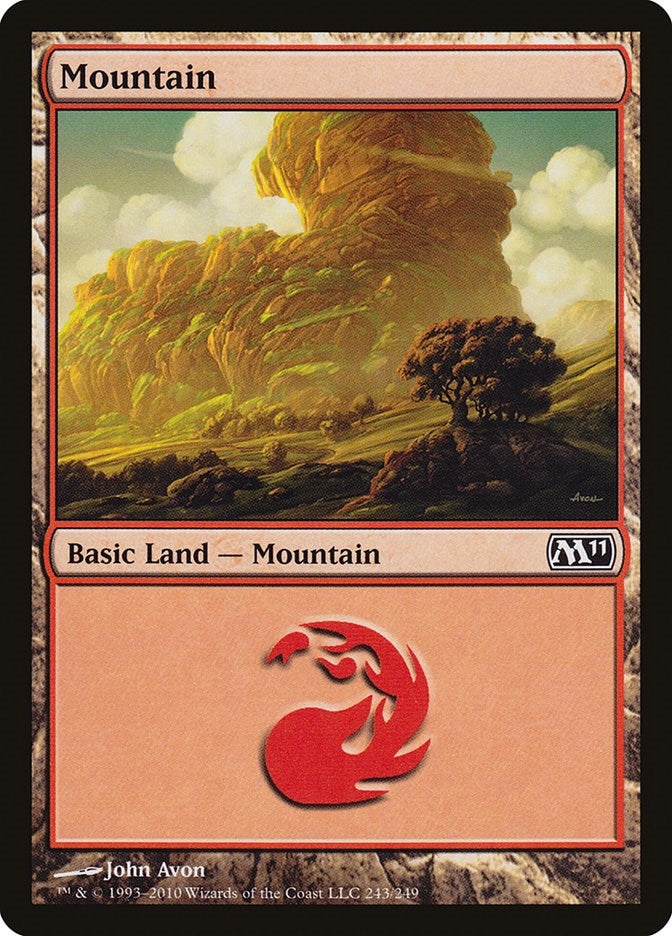 Image for Mountain (243) (Magic 2011 (M11)) (243) - Magic: The Gathering