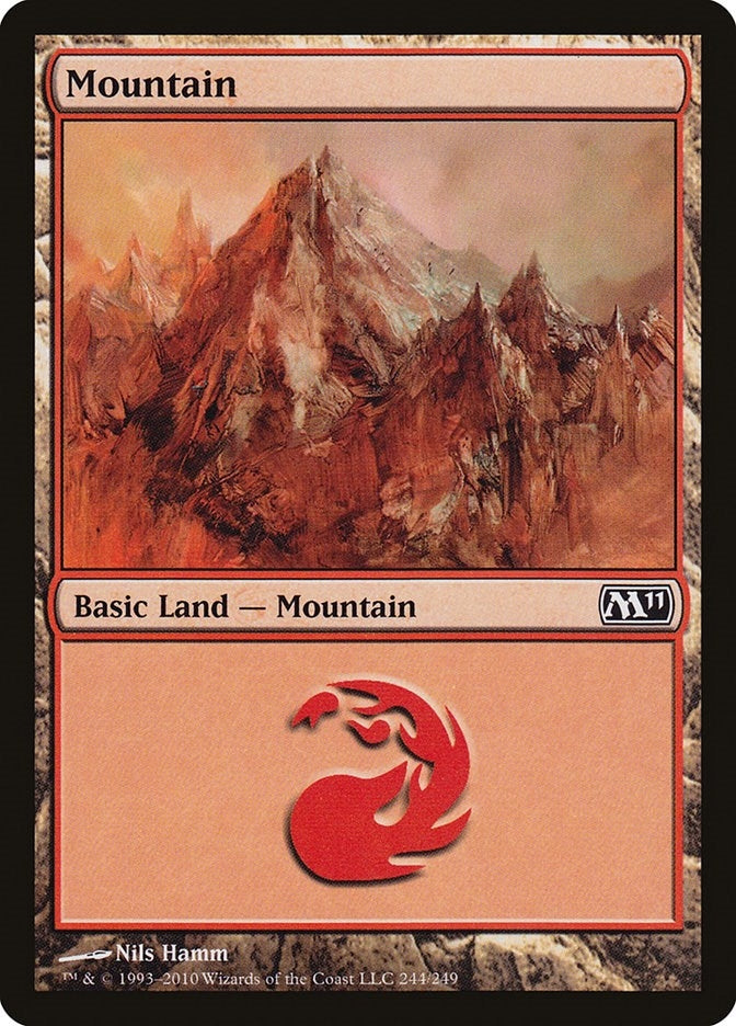 Image for Mountain (244) (Magic 2011 (M11)) (244) - Magic: The Gathering