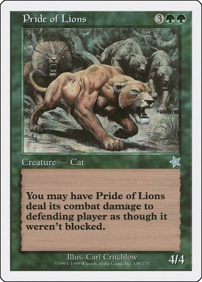 Image for Pride of Lions (Starter 1999) (139) - Magic: The Gathering