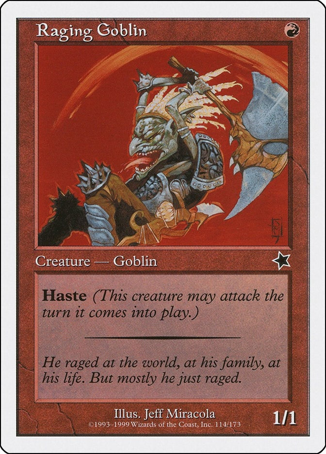 Image for Raging Goblin (Starter 1999) (114) - Magic: The Gathering