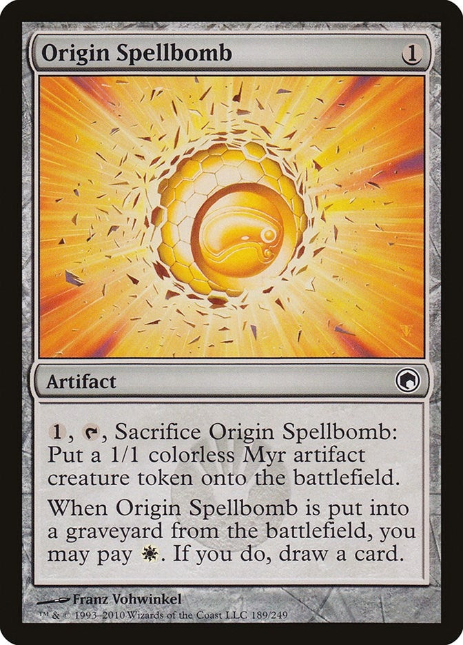 Image for Origin Spellbomb (Scars of Mirrodin) (189) - Magic: The Gathering