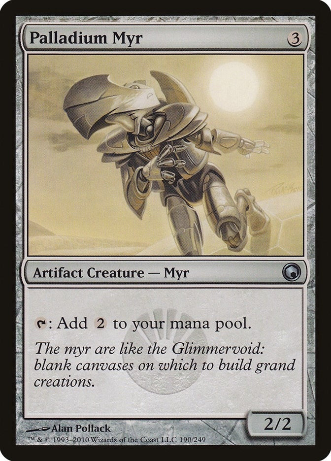 Image for Palladium Myr (Scars of Mirrodin) (190) - Magic: The Gathering