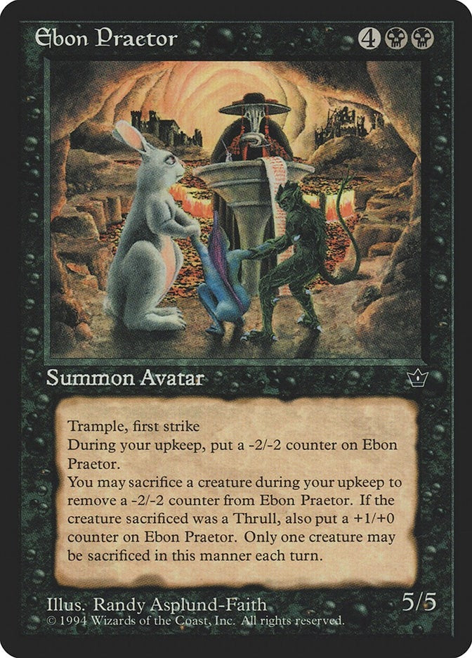 Image for Ebon Praetor (Fallen Empires) - Magic: The Gathering
