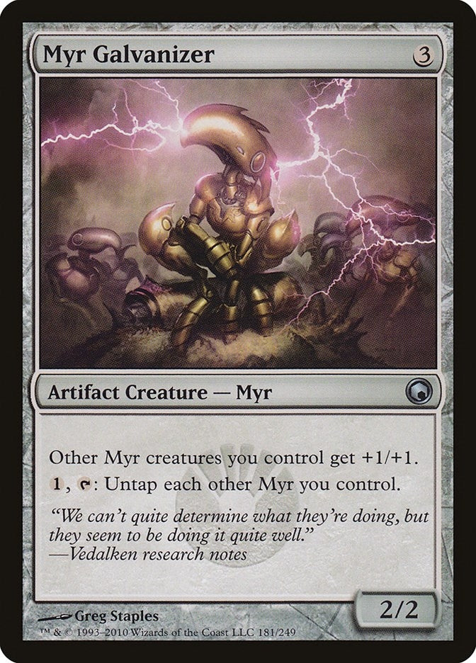 Image for Myr Galvanizer (Scars of Mirrodin) (181) - Magic: The Gathering