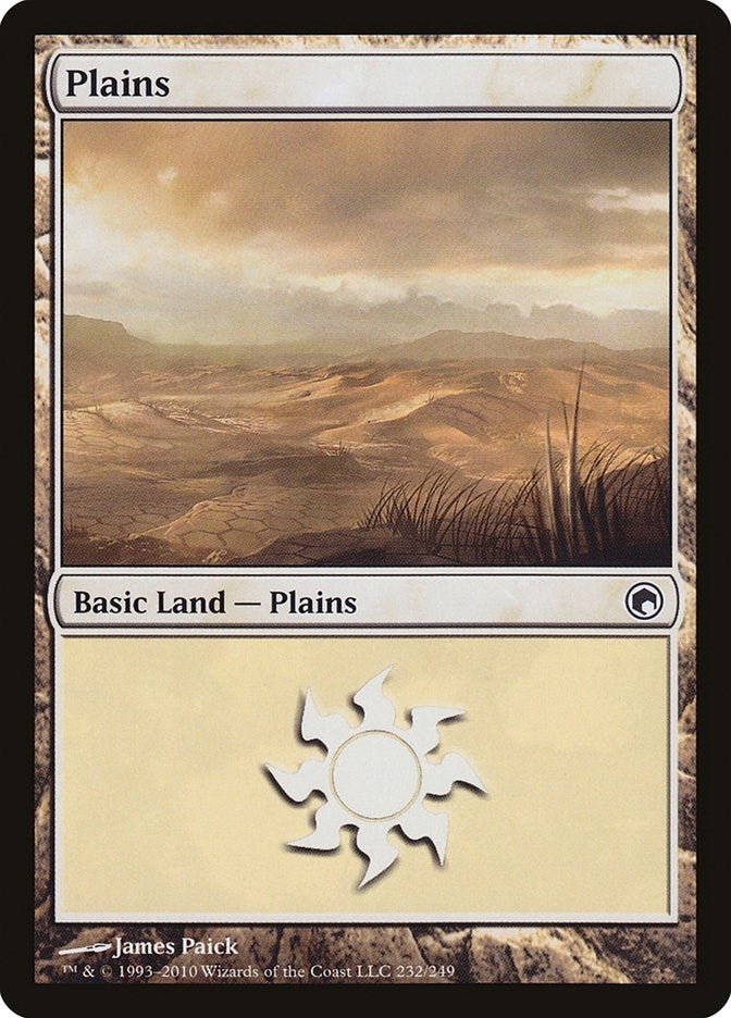 Image for Plains (232) (Scars of Mirrodin) (232) - Magic: The Gathering