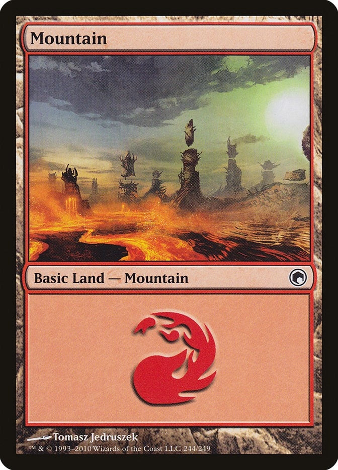 Image for Mountain (244) (Scars of Mirrodin) (244) - Magic: The Gathering