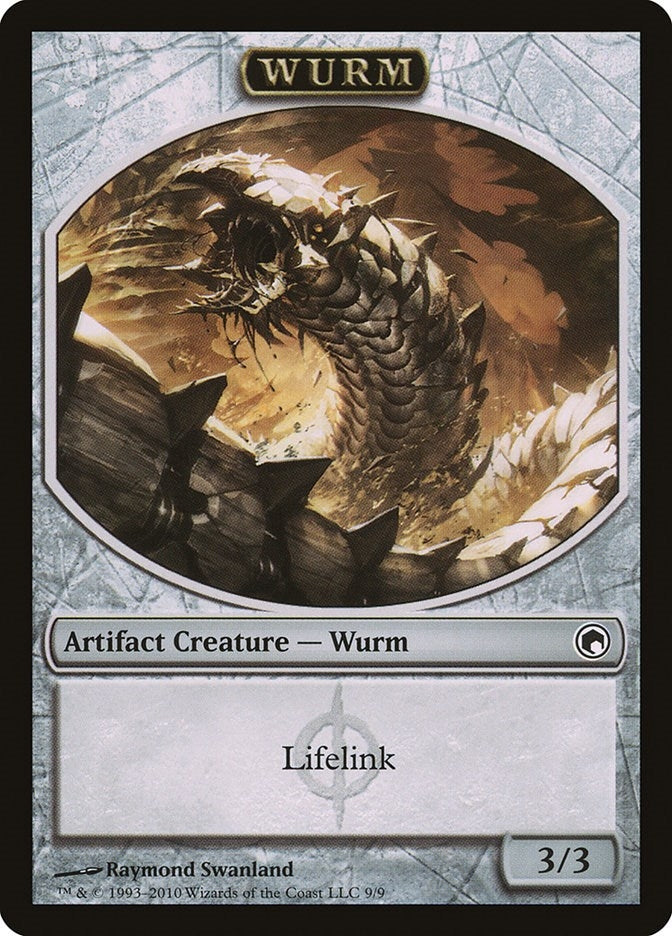 Image for Wurm Token (9) (Scars of Mirrodin) (9) - Magic: The Gathering