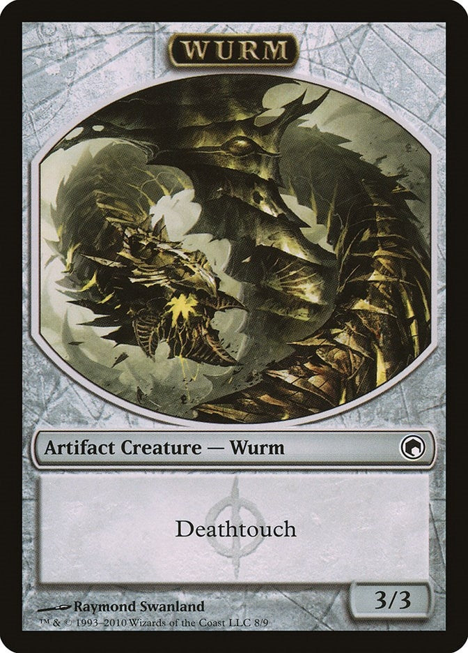 Image for Wurm Token (8) (Scars of Mirrodin) (8) - Magic: The Gathering