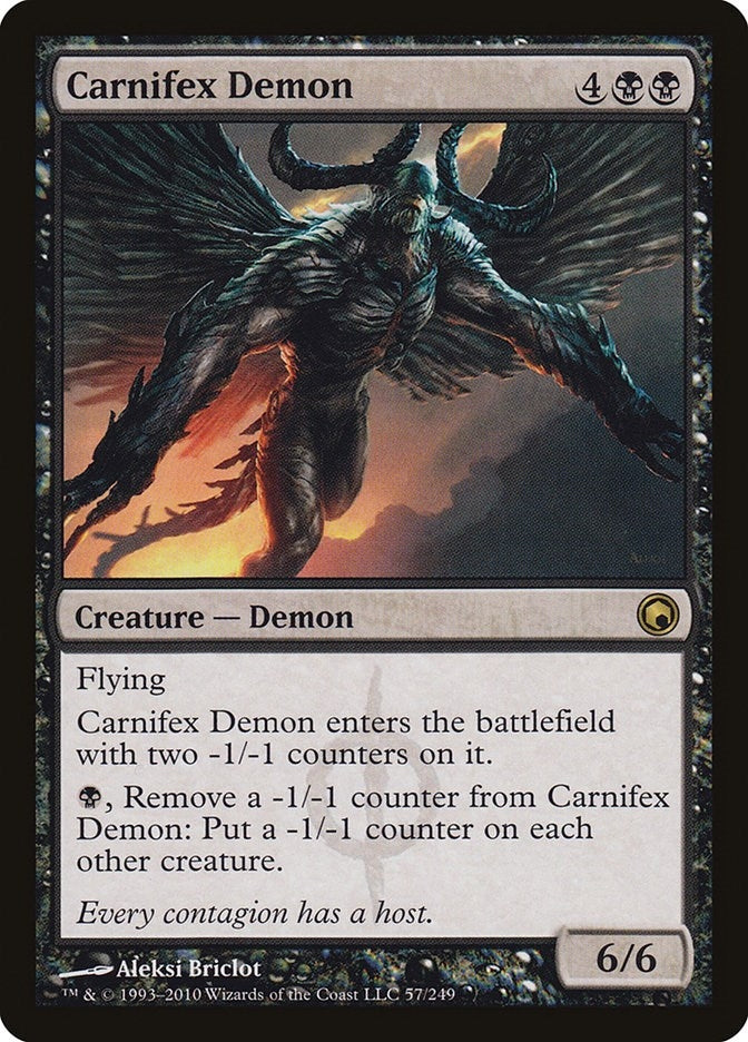 Image for Carnifex Demon (Scars of Mirrodin) (57) - Magic: The Gathering