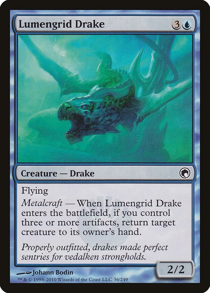 Image for Lumengrid Drake (Scars of Mirrodin) (36) - Magic: The Gathering