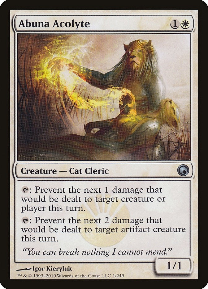 Image for Abuna Acolyte (Scars of Mirrodin) (1) - Magic: The Gathering