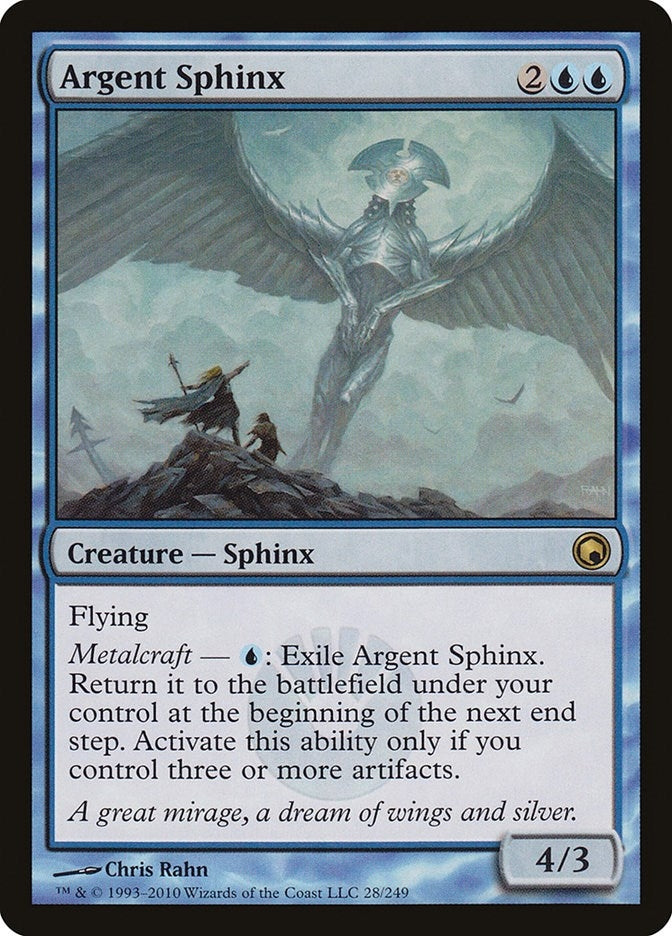 Image for Argent Sphinx (Scars of Mirrodin) (28) - Magic: The Gathering