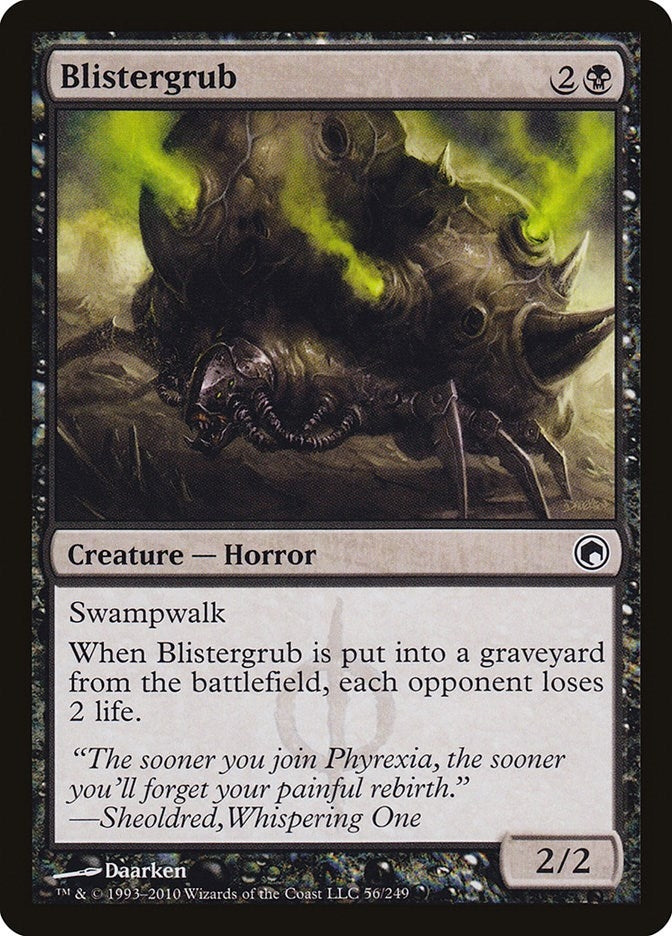 Image for Blistergrub (Scars of Mirrodin) (56) - Magic: The Gathering
