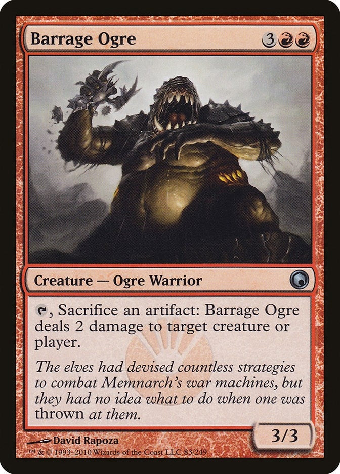 Image for Barrage Ogre (Scars of Mirrodin) (83) - Magic: The Gathering