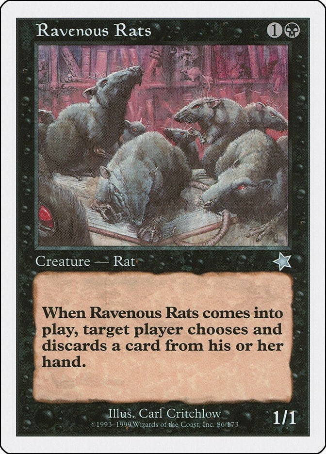 Image for Ravenous Rats (Starter 1999) (86) - Magic: The Gathering