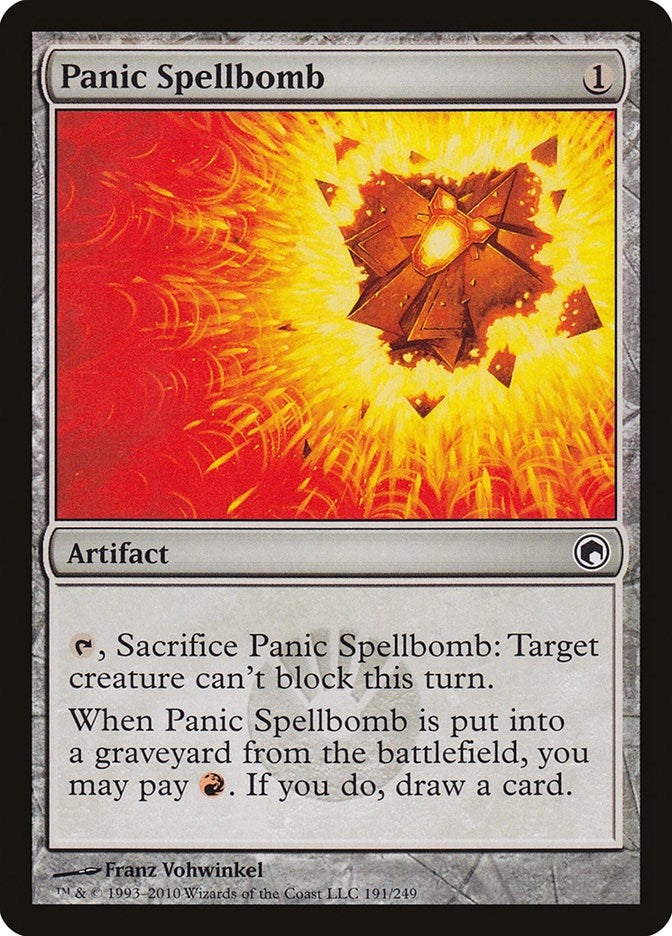 Image for Panic Spellbomb (Scars of Mirrodin) (191) - Magic: The Gathering