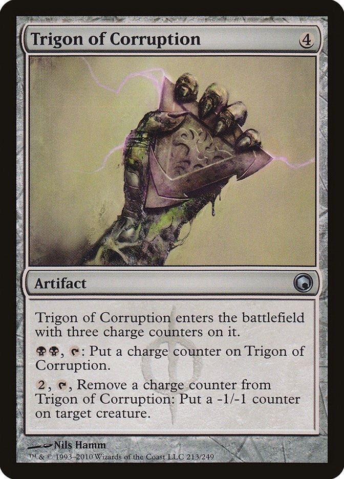 Image for Trigon of Corruption (Scars of Mirrodin) (213) - Magic: The Gathering