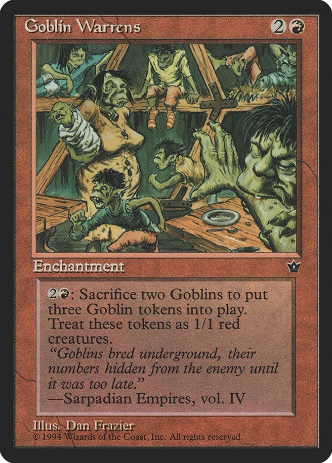 Image for Goblin Warrens (Fallen Empires) - Magic: The Gathering
