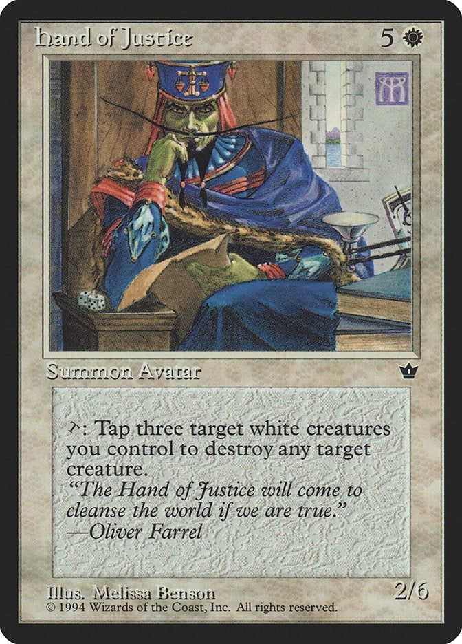 Image for Hand of Justice (Fallen Empires) - Magic: The Gathering
