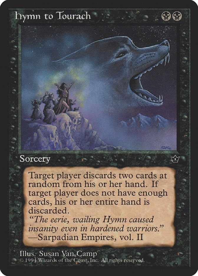 Image for Hymn to Tourach (Van Camp) (Fallen Empires) - Magic: The Gathering