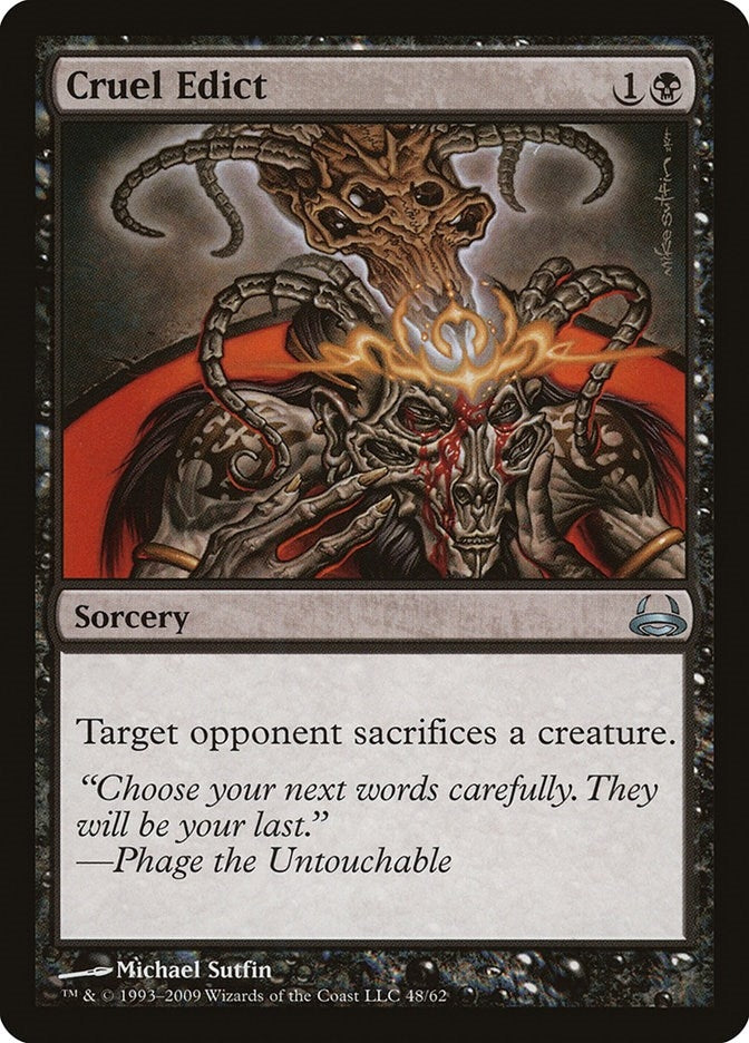 Image for Cruel Edict (Duel Decks: Divine vs. Demonic) (48) - Magic: The Gathering