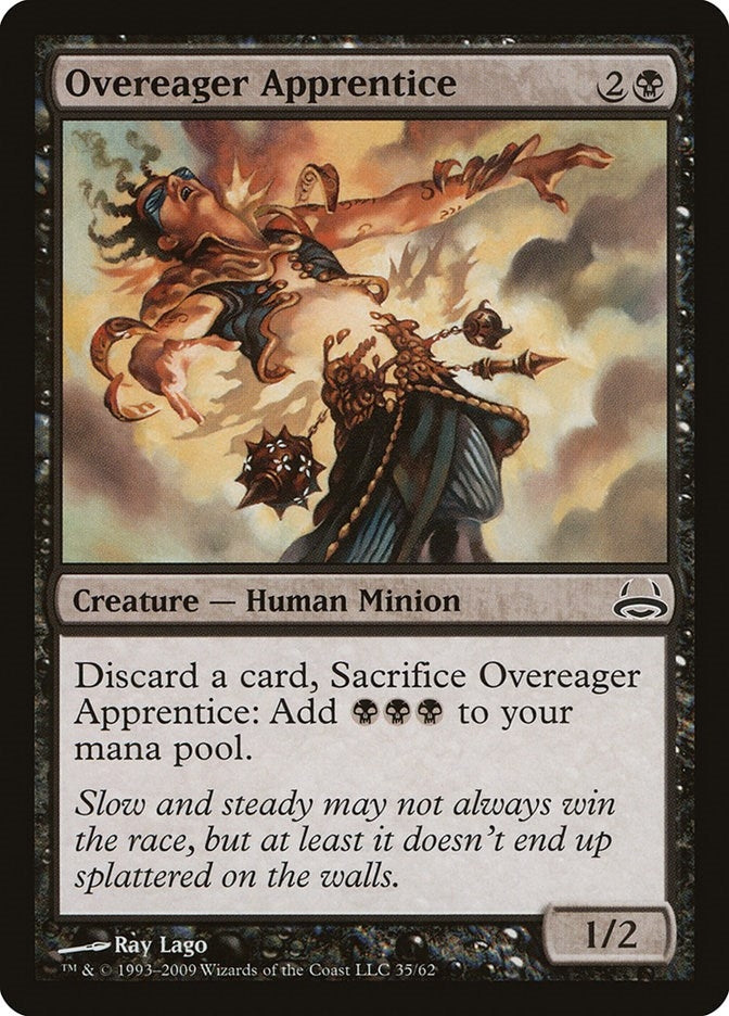 Image for Overeager Apprentice (Duel Decks: Divine vs. Demonic) (35) - Magic: The Gathering