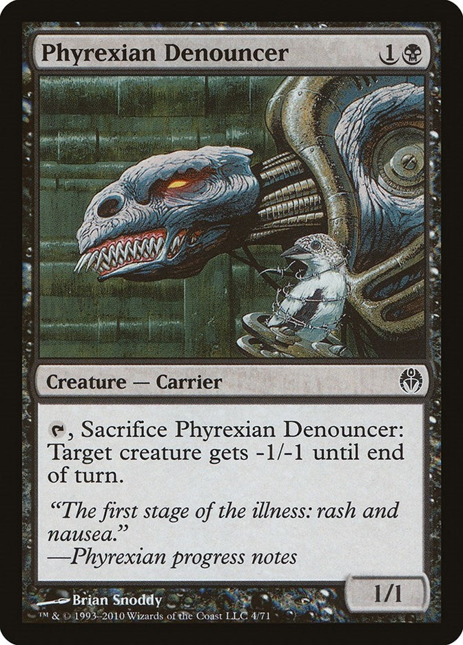 Image for Phyrexian Denouncer (Duel Decks: Phyrexia vs. the Coalition) (4) - Magic: The Gathering