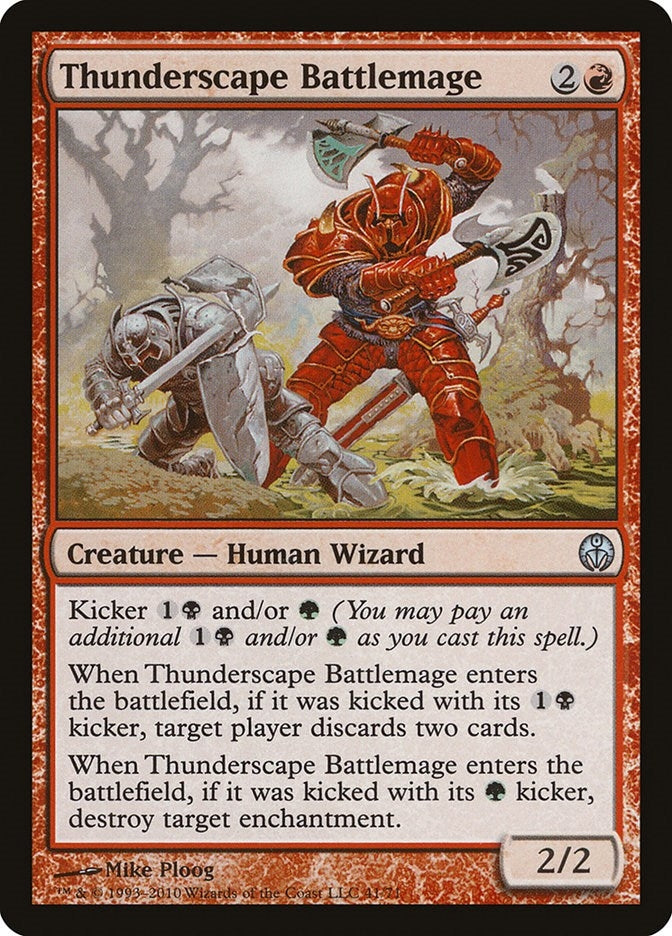 Image for Thunderscape Battlemage (Duel Decks: Phyrexia vs. the Coalition) (41) - Magic: The Gathering