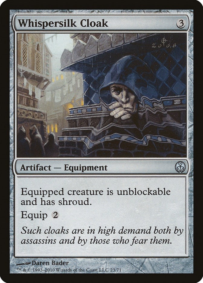 Image for Whispersilk Cloak (Duel Decks: Phyrexia vs. the Coalition) (23) - Magic: The Gathering