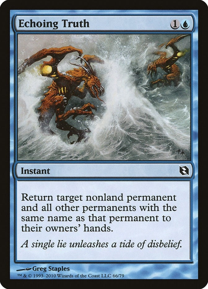 Image for Echoing Truth (Duel Decks: Elspeth vs. Tezzeret) (66) - Magic: The Gathering
