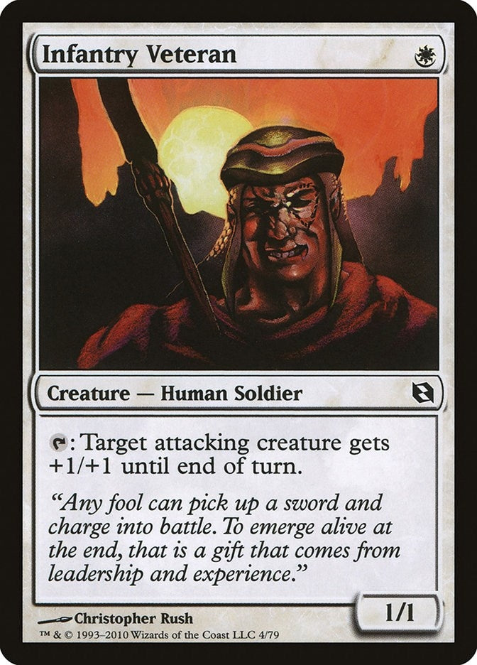Image for Infantry Veteran (Duel Decks: Elspeth vs. Tezzeret) (4) - Magic: The Gathering